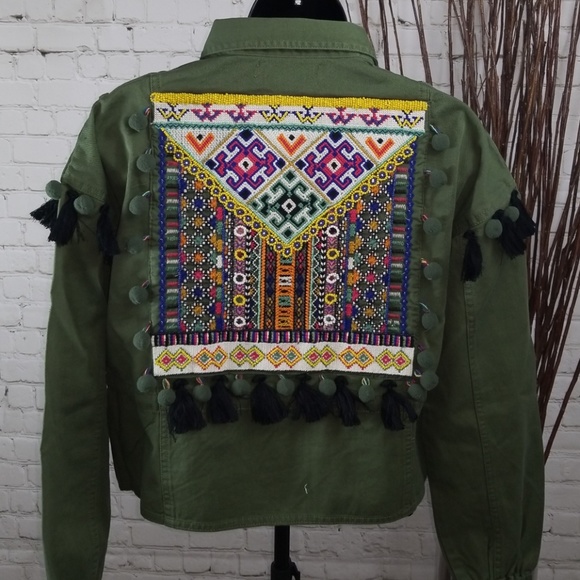 CoffeeShop Beaded Cargo Jacket S - Picture 8 of 8